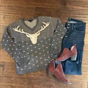 J Crew Reindeer Sweater